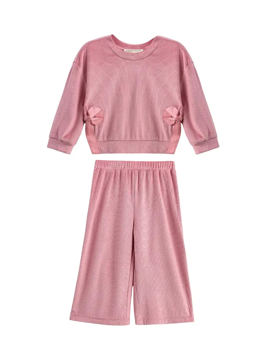 Bowtiful Blush Pant Set
