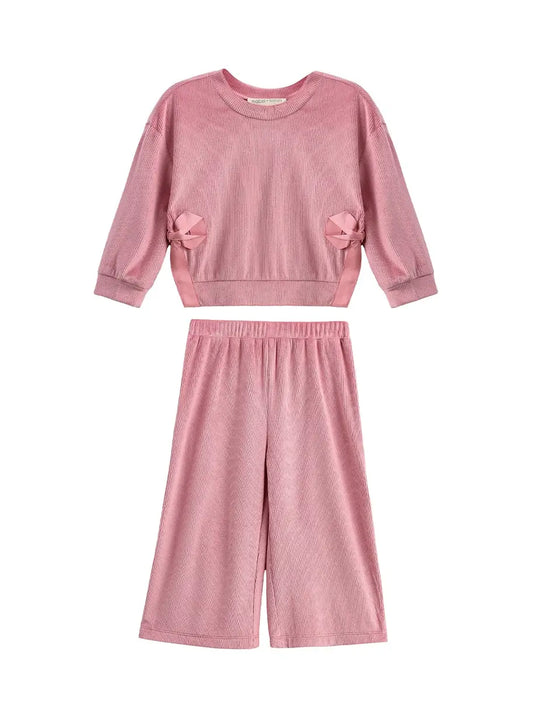 Bowtiful Blush Pant Set