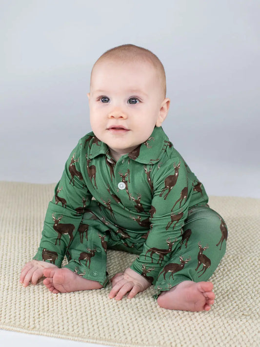 Deer Polo Romper