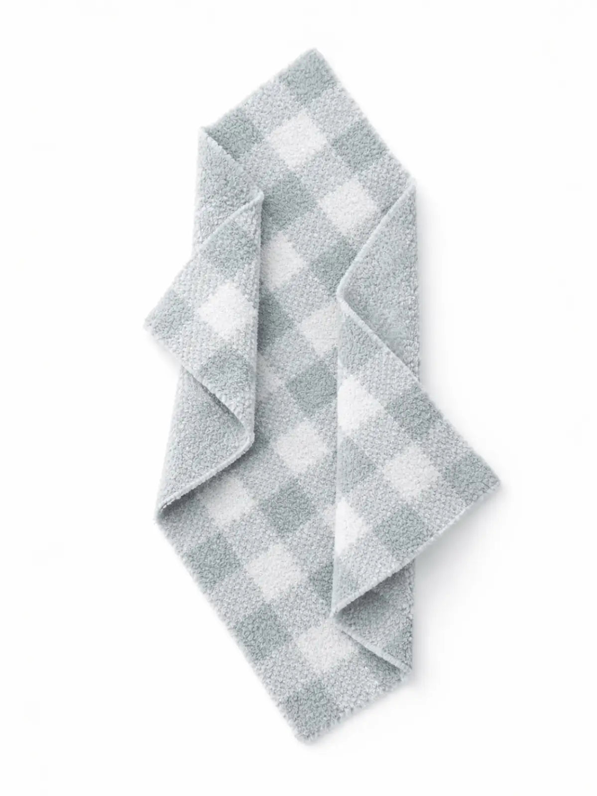 Phufy Bliss Gingham Mini Blanket - Soft Green
