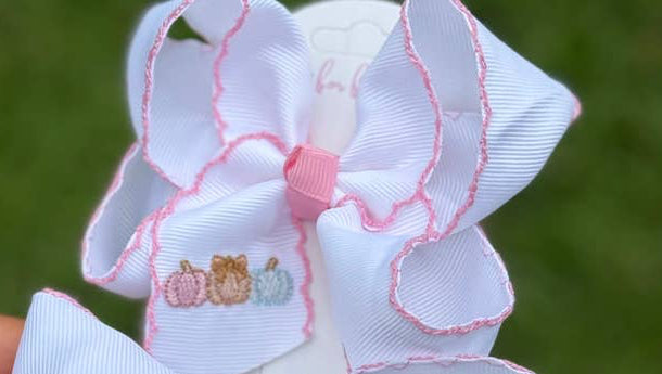 Pastel Pumpkin Patch Bow