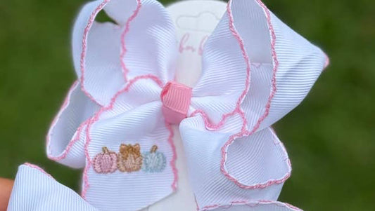 Pastel Pumpkin Patch Bow