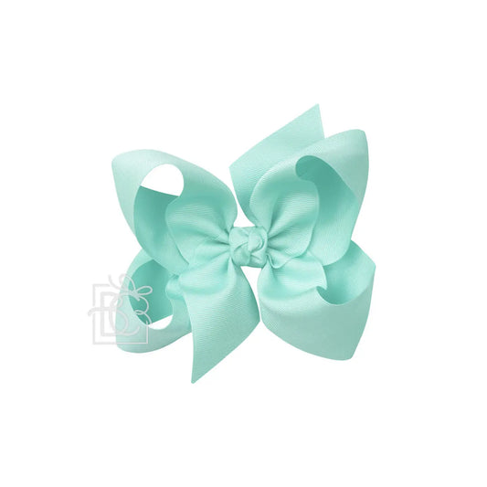 6.5" Mineral ice Grosgrain Bow