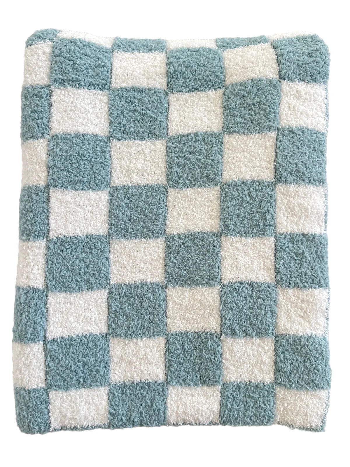 Phufy Bliss Checker Blanket - Powder