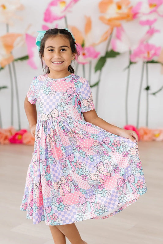 Patchwork Princess Twirl Dress