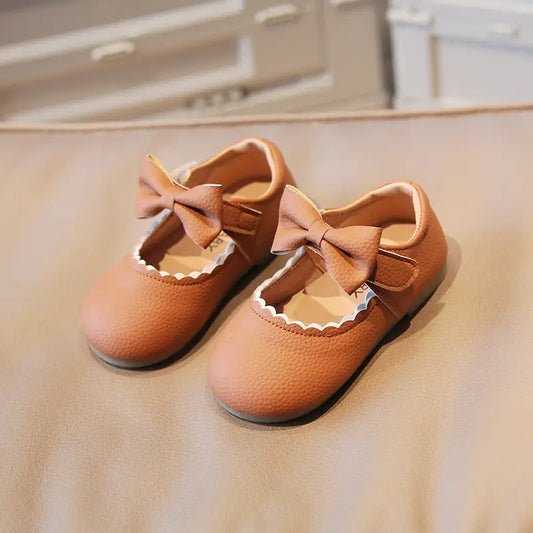 Bow Mary Janes - Brown