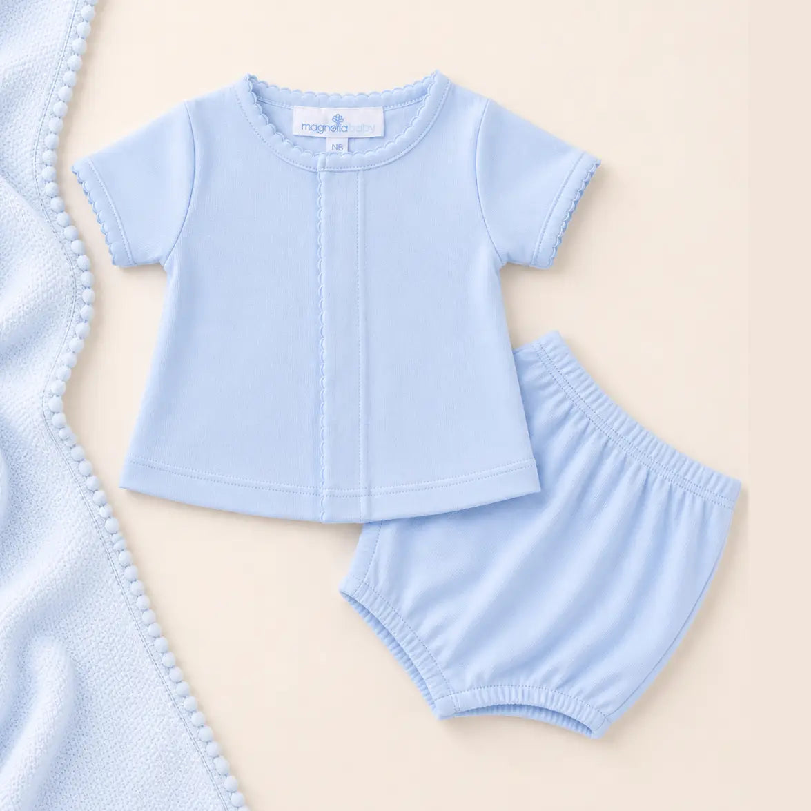 Diaper Cover Set - Light Blue