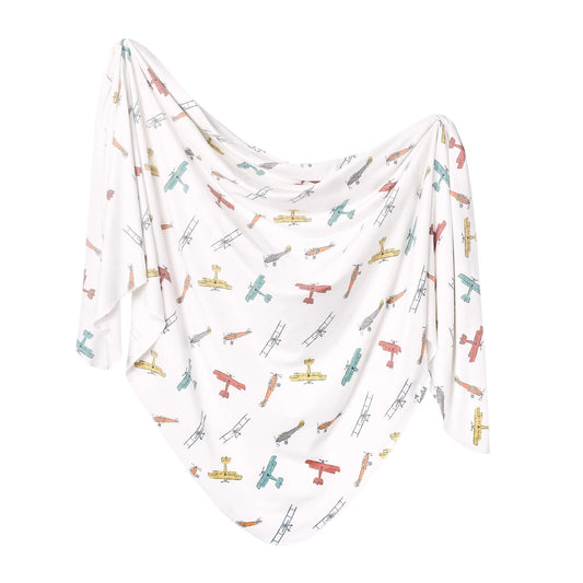 Copper Pearl Knit Swaddle Blanket - Ace
