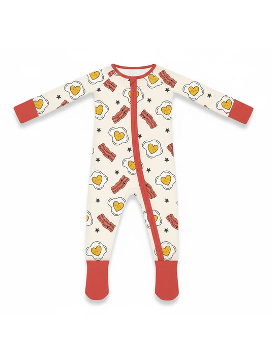 Eggs & Bacon Bamboo Romper