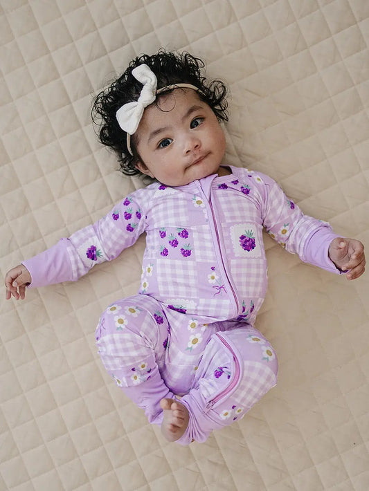 Raspberry Zip Romper