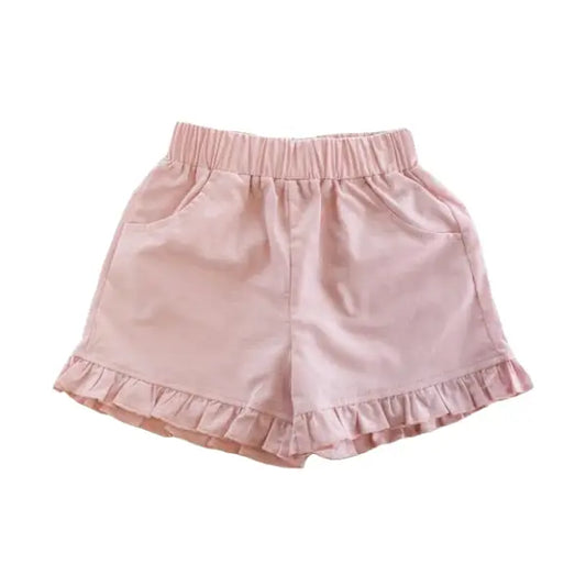 Pink Ruffle Shorts
