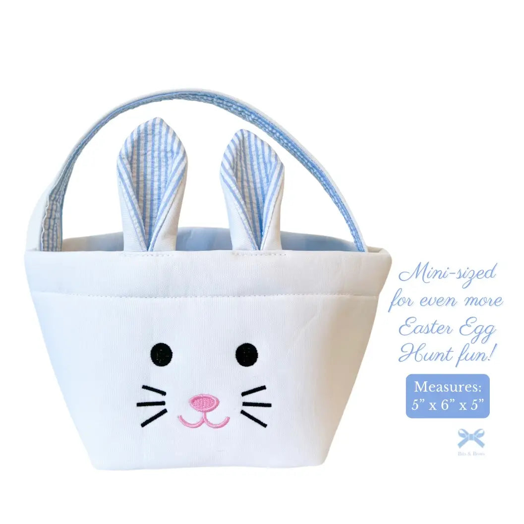 Bitty Bunny Easter Basket - Blue