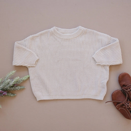 Beige Oversized Sweater