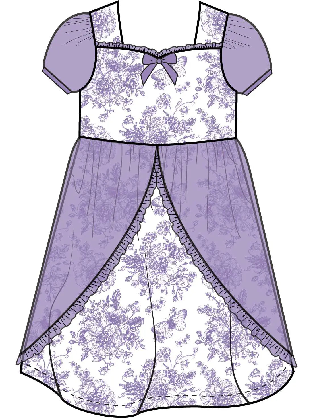 SoftSnooze Purple Princess Nightgown