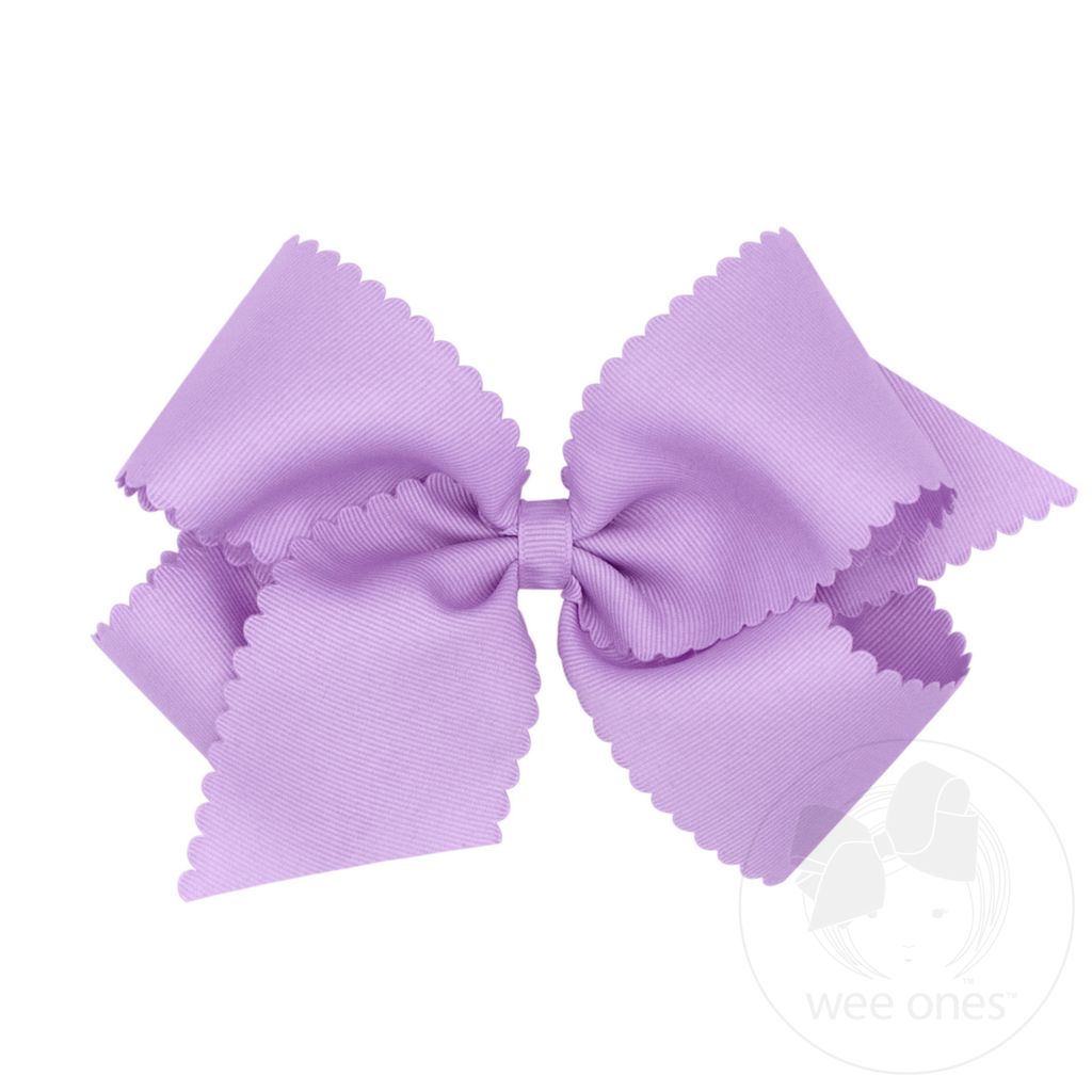 King Scallop Bow - Light Orchid