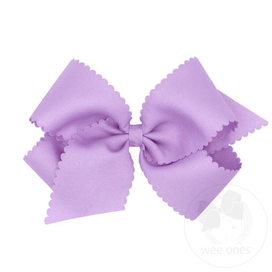 King Scallop Bow - Light Orchid