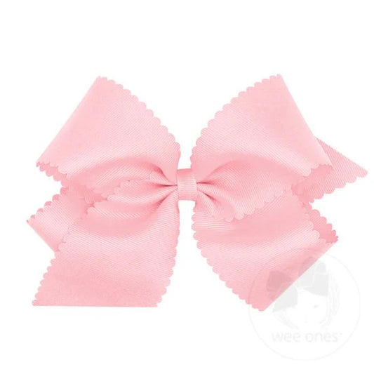 King Scallop Bow - Pearl Pink