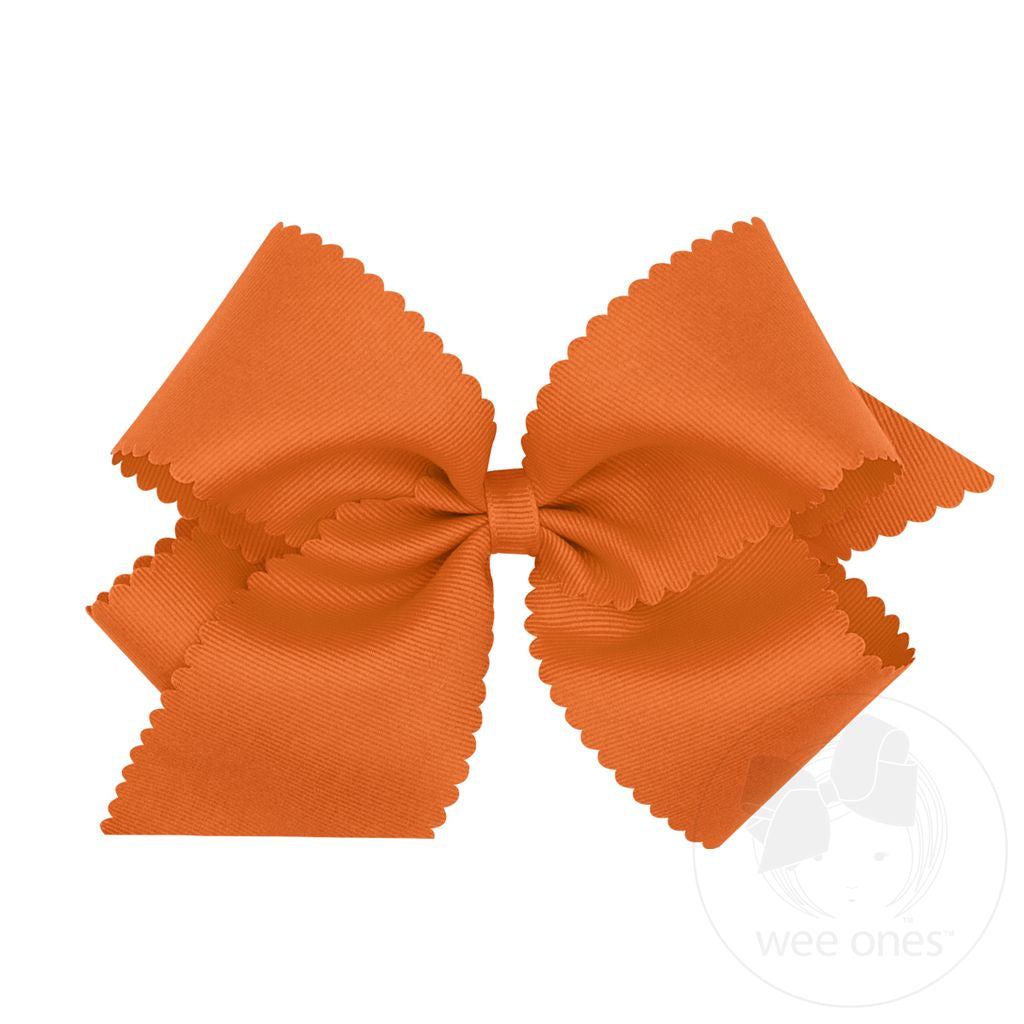 King Scallop Bow - Pumpkin