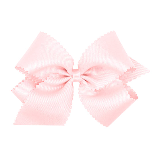 King Scallop Bow - Powder Pink