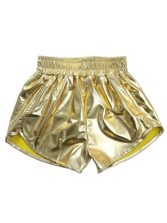 Metallic Shorts - Gold
