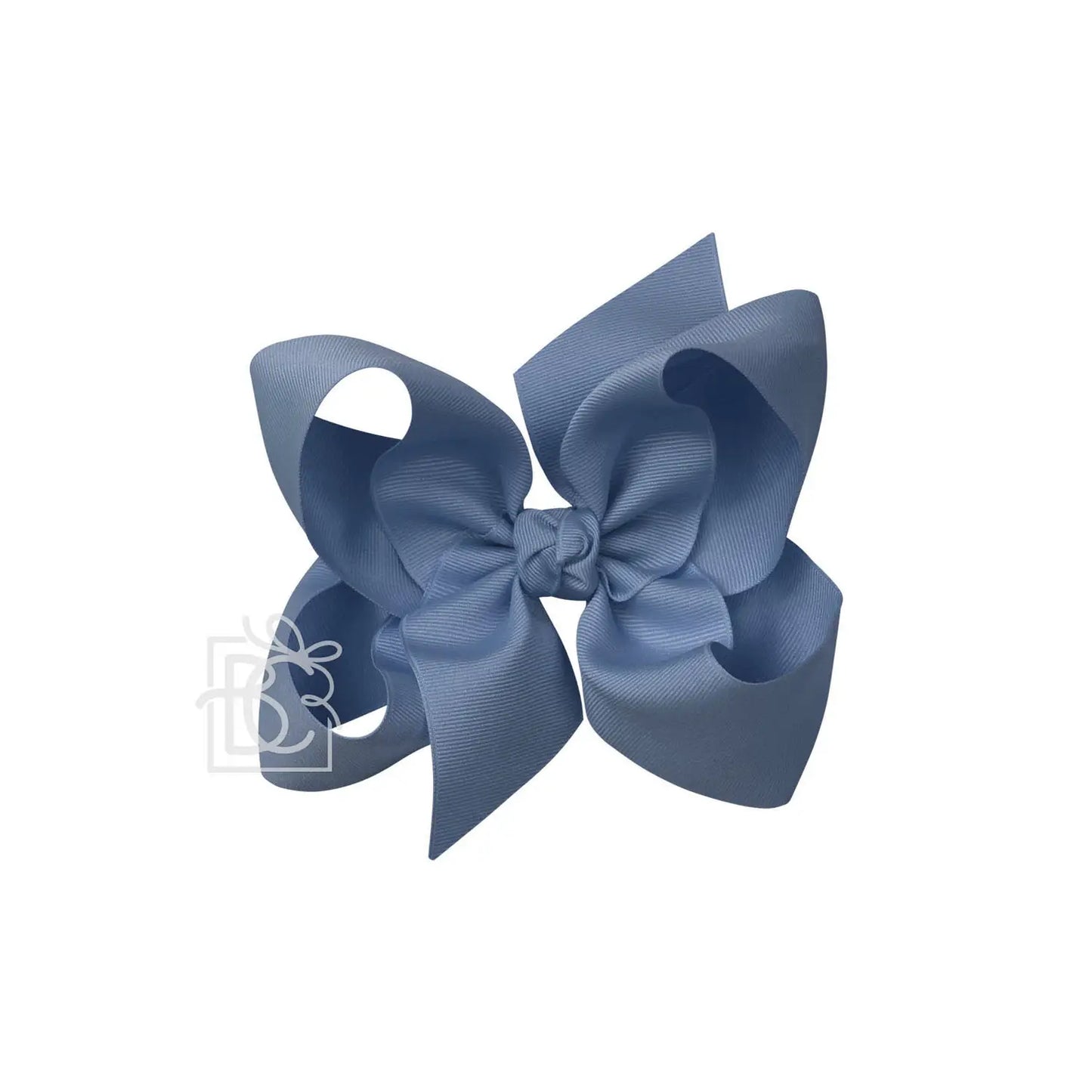 6.5" Smoke Blue Grosgrain Bow