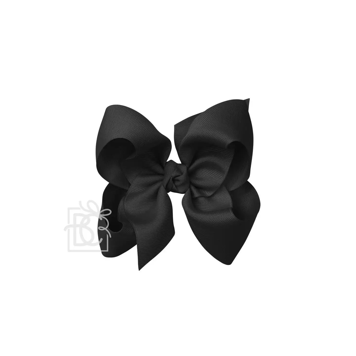 5.5" Black Grosgrain Bow