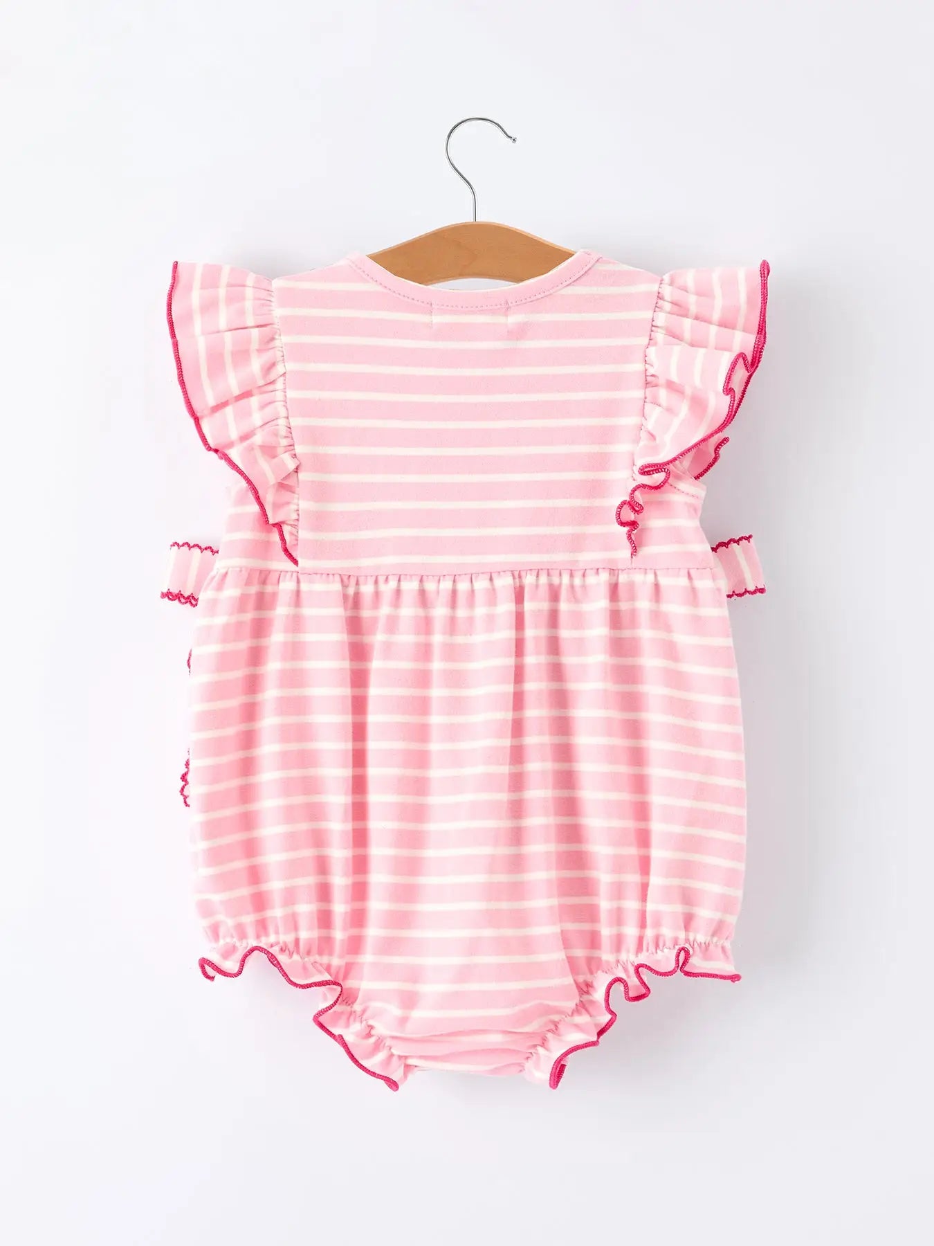 Strawberry Pink Stripe Bubble