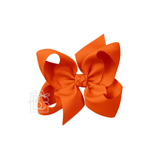 6.5" Orange Grosgrain Bow