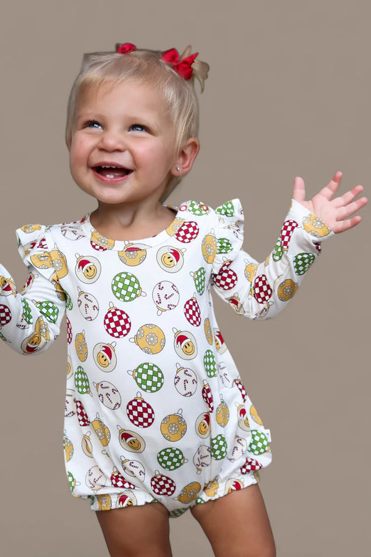 Deck the Halls Bubble Romper