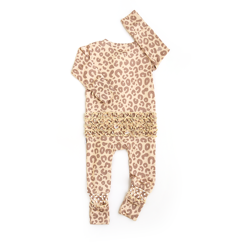 Amari Leopard Ruffle Zip