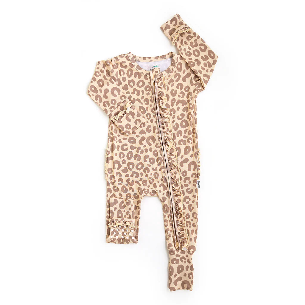 Amari Leopard Ruffle Zip
