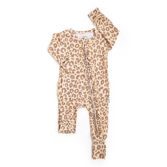 Amari Leopard Ruffle Zip