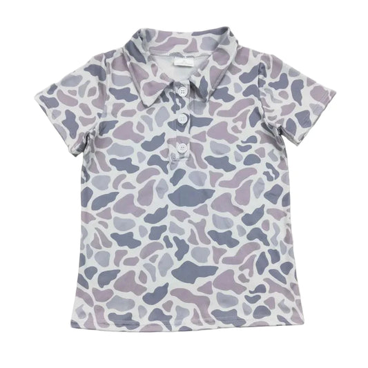 Gray Camo Polo