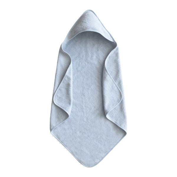 Organic Cotton Baby Hooded Towel - Baby Blue