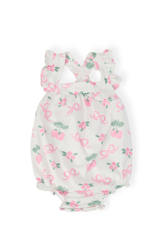 Berries & Bows Cross Back Romper