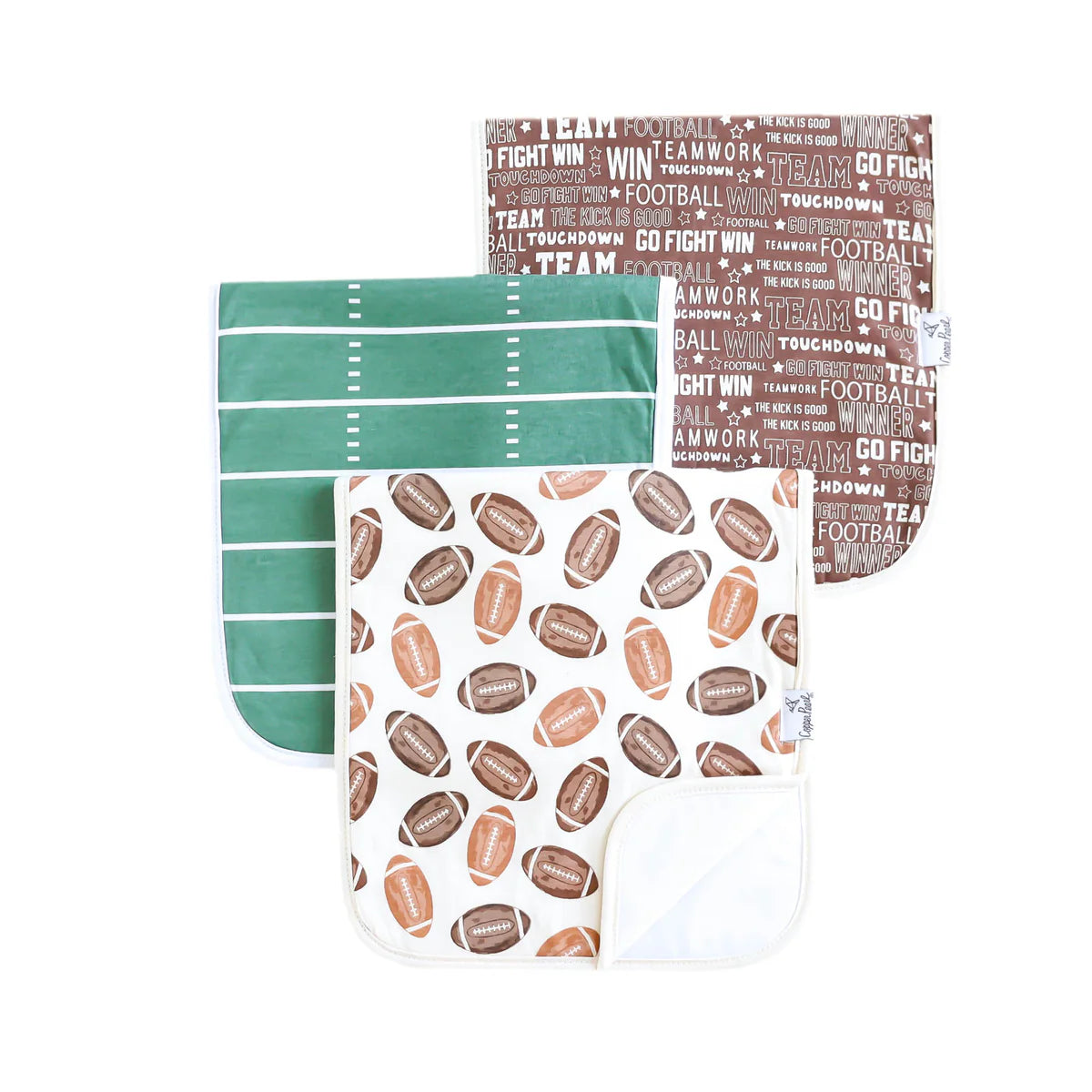 Copper Pearl Burp Cloth Set (3-pack)