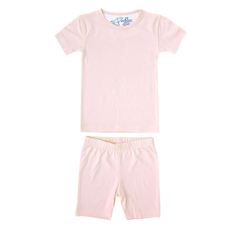 Short Sleeve PJ Set - Blush