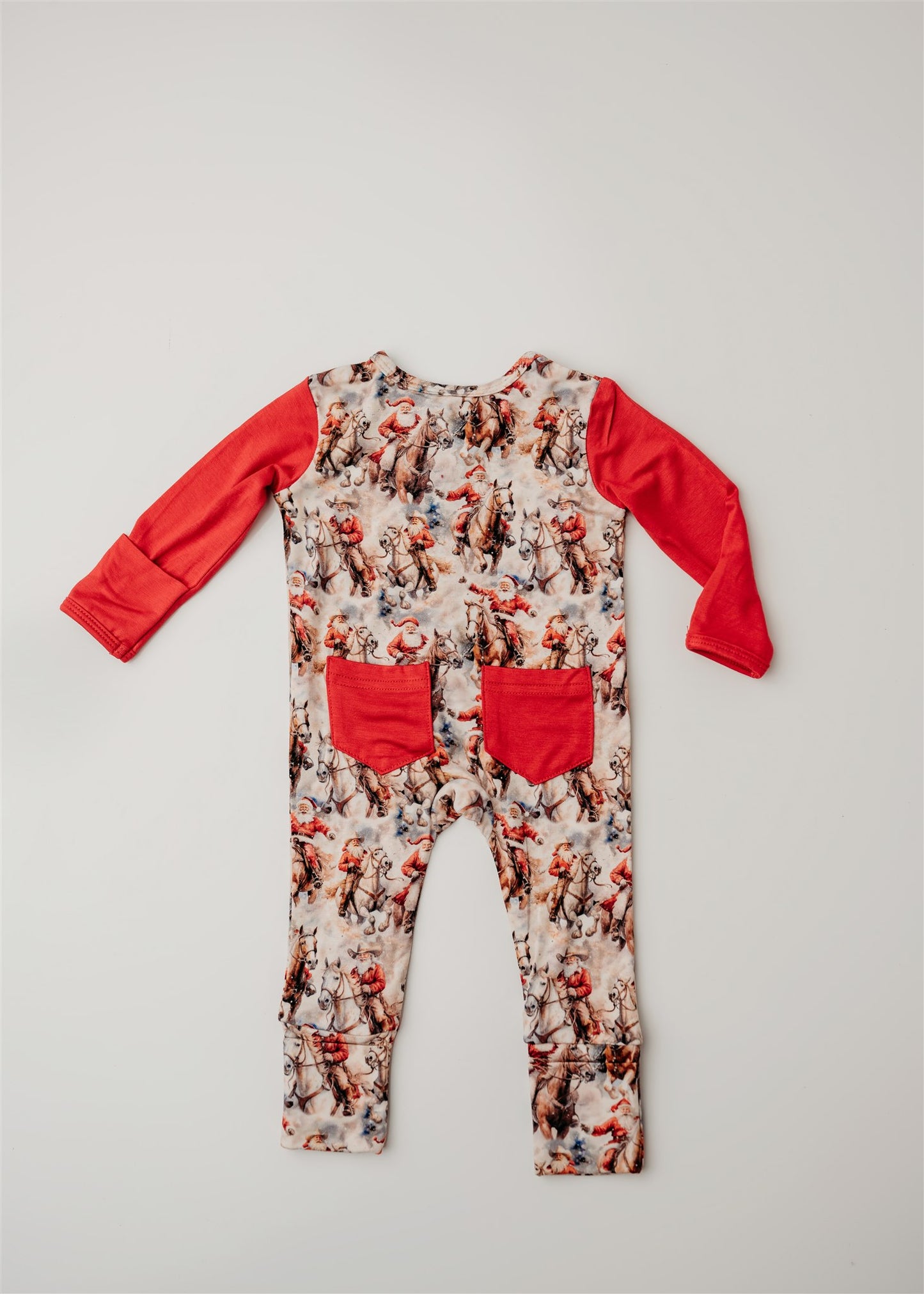 Cowboy Claus Footie Romper