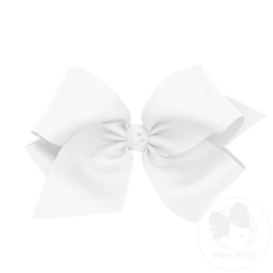 Colossal Grosgrain Bow - White