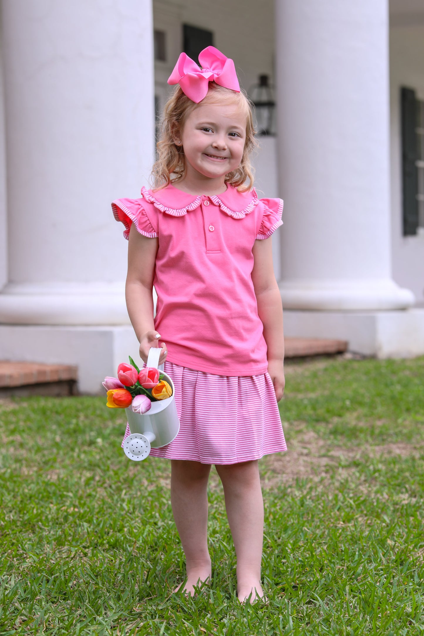 Camilla Skort Set - Pink Stripe