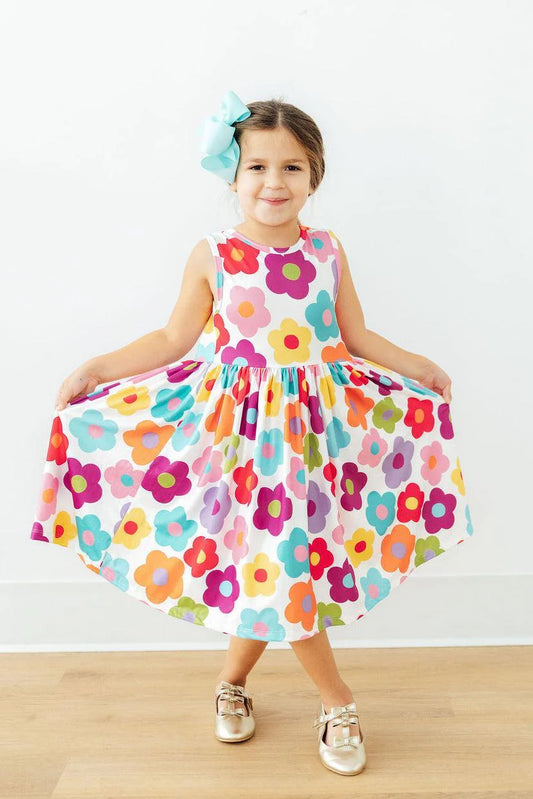 Cheerful Blooms Tank Twirl Dress
