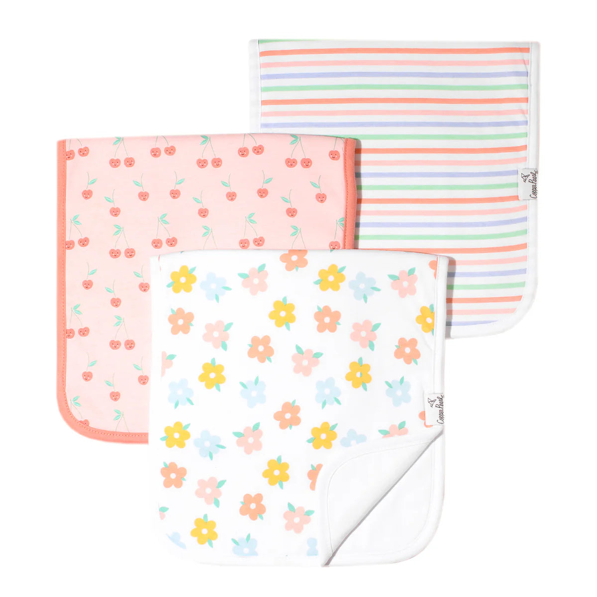 Copper Pearl Burp Cloth Set (3-pack) - Cheery