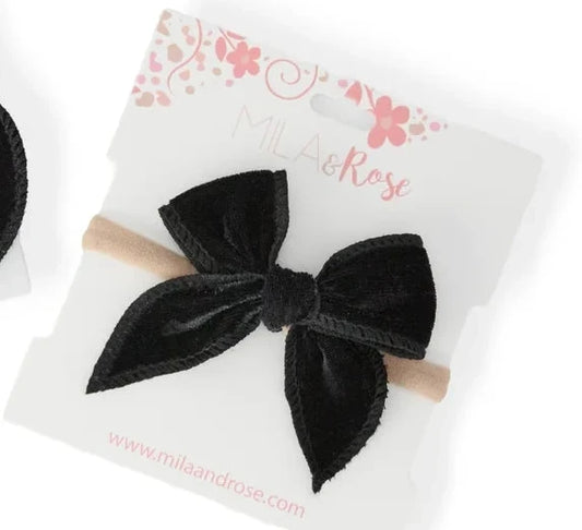 Classic Headband - Black Velvet