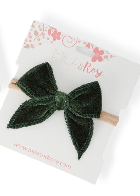 Classic Headband - Juniper Green Velvet