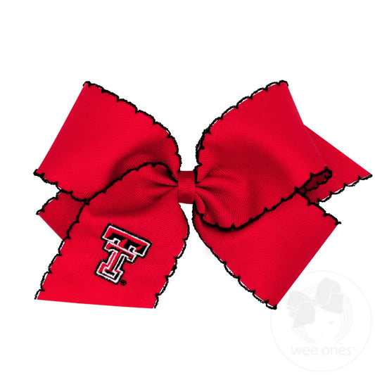 King Texas Tech Embroidery Bow