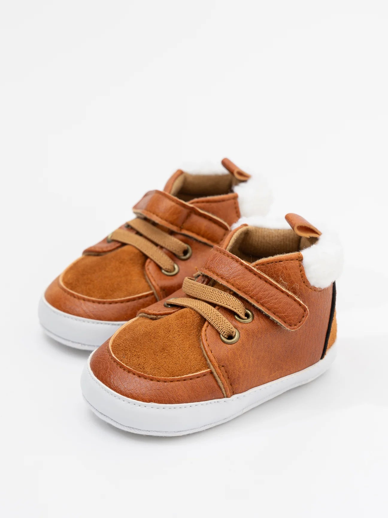 High Top Sneakers - Brown