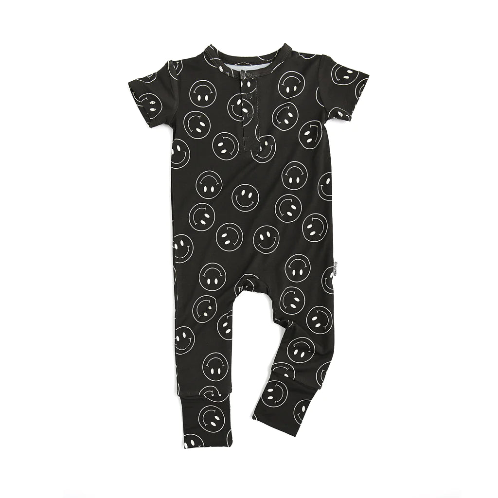 Smiley Henley Romper