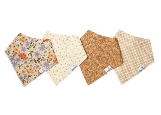 Copper Pearl Bandana Bib Set (4-pack) - Eden