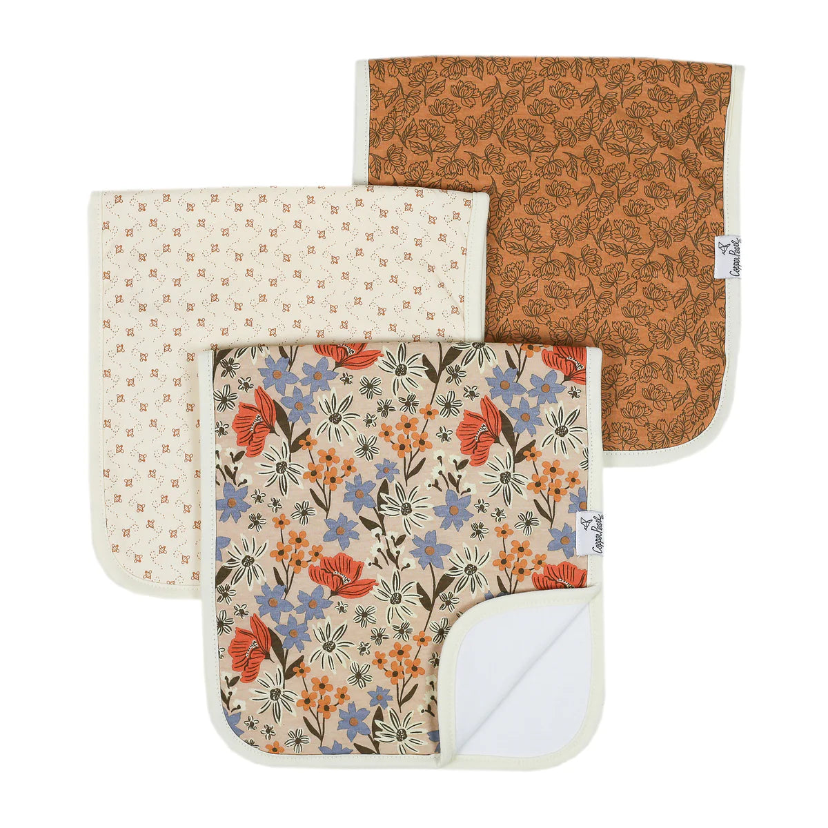 Copper Pearl Burp Cloth Set (3-pack)