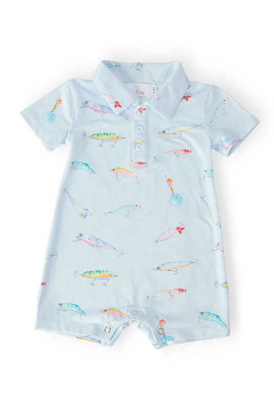Fish Hook Polo Romper